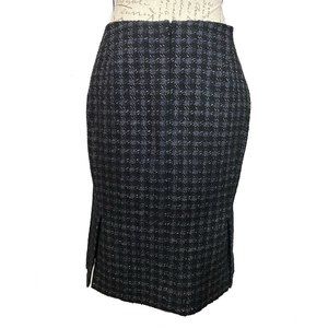 Ann Taylor Fine Italian Fabric Pencil Knit Skirt Size 4 Black